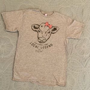 Simply Southern Cow Small Town Local Legend Tee